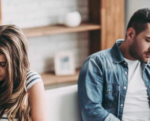 couple not talking