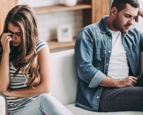 Couple in relationship counselling