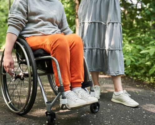 Taking A Stroll With A Person With Disability